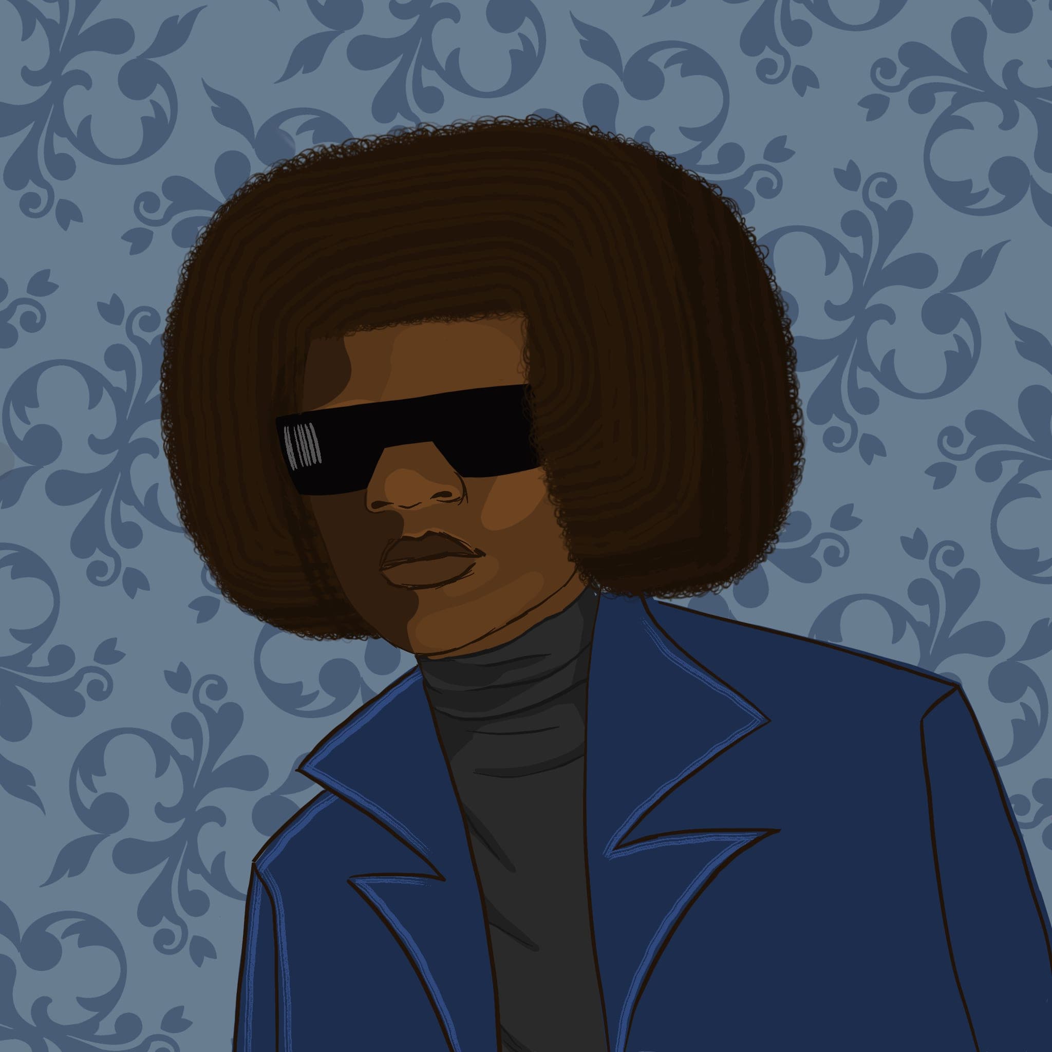 Digital portrait of an original character